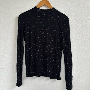 Rainbow Mock Neck Long Sleeve